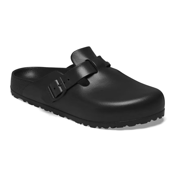 Birkenstock Black Lagenlook College Boston Essentials EVA Plastic Clog L10 M8 - Picture 1 of 7